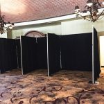 Black Convention and Trade Show Drapery